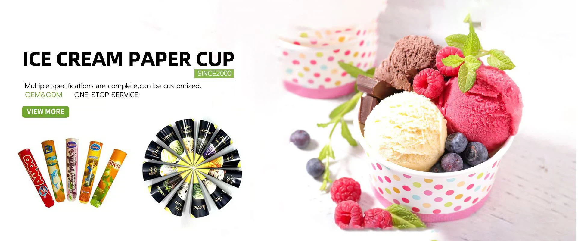 ice cream paper cup paper sleeve