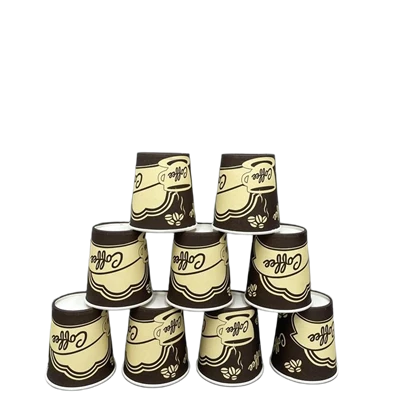 4oz papieren bekers met aangepaste print